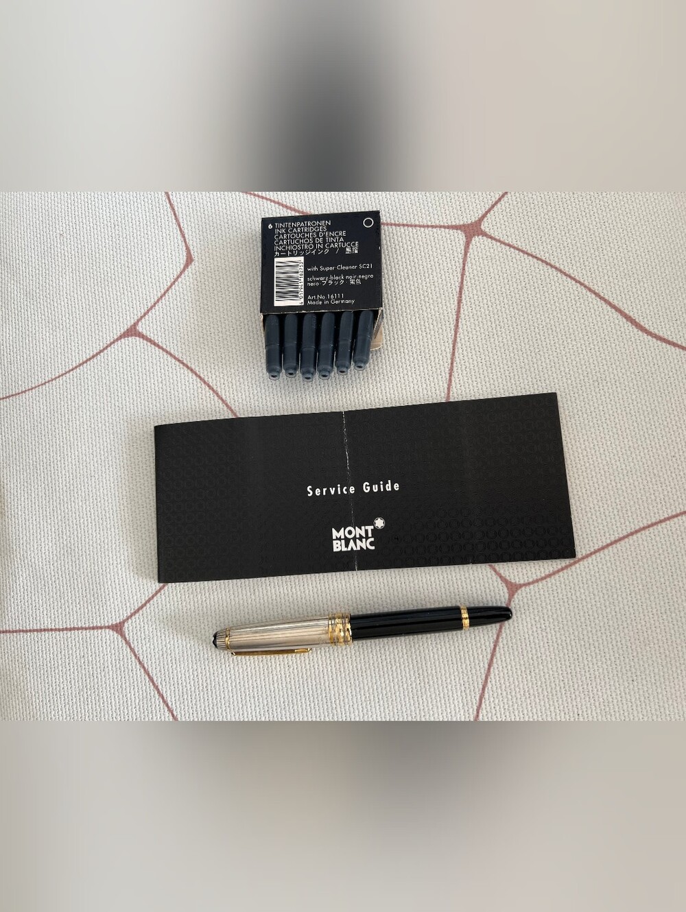 (BNIB)MONTBLANC Mozart Meisterstuck Ag 925 4810/18K/750 nib Fountain Pen.